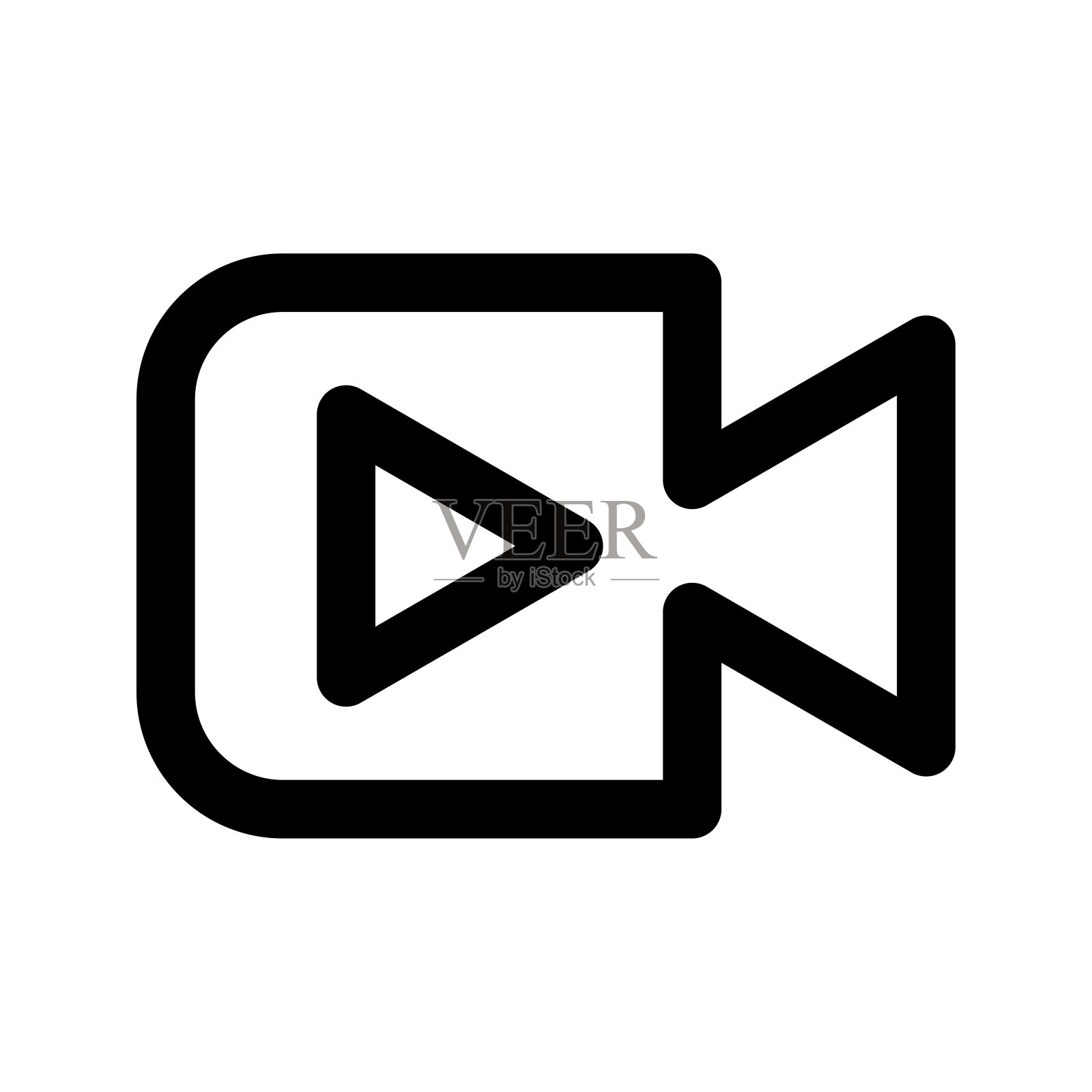 视频摄像机现场图标矢量。摄像机图标。摄像机符号。插画图片素材