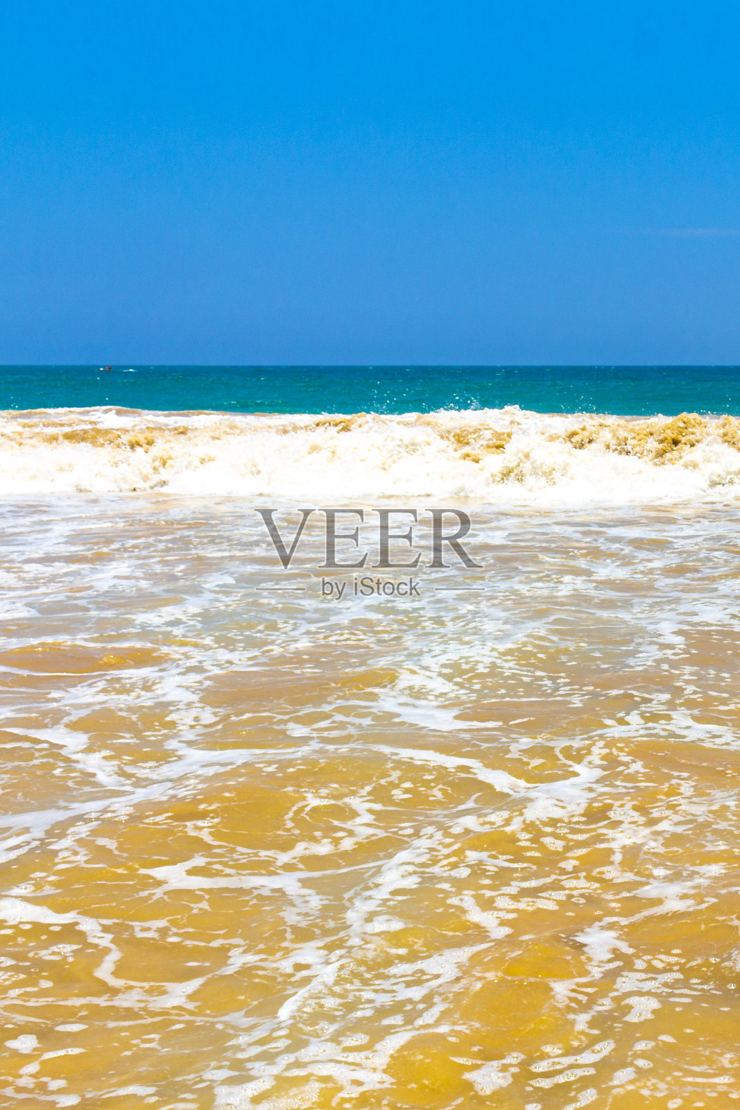 美丽的令人敬畏的天堂热带海滩波浪棕榈米瑞萨海滩斯里兰卡。照片摄影图片