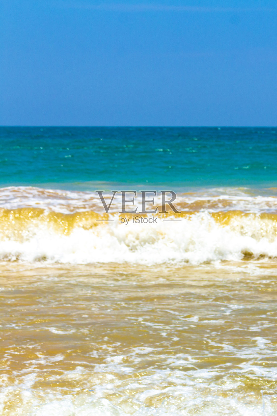 美丽的令人敬畏的天堂热带海滩波浪棕榈米瑞萨海滩斯里兰卡。照片摄影图片