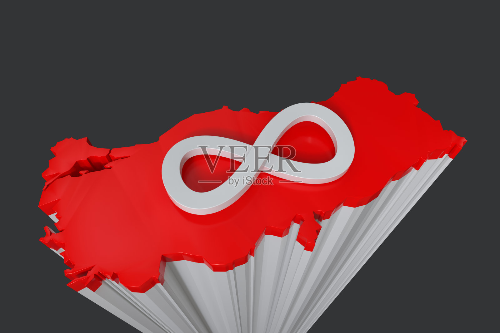 庆祝土耳其共和国成立100周年。3d渲染照片摄影图片