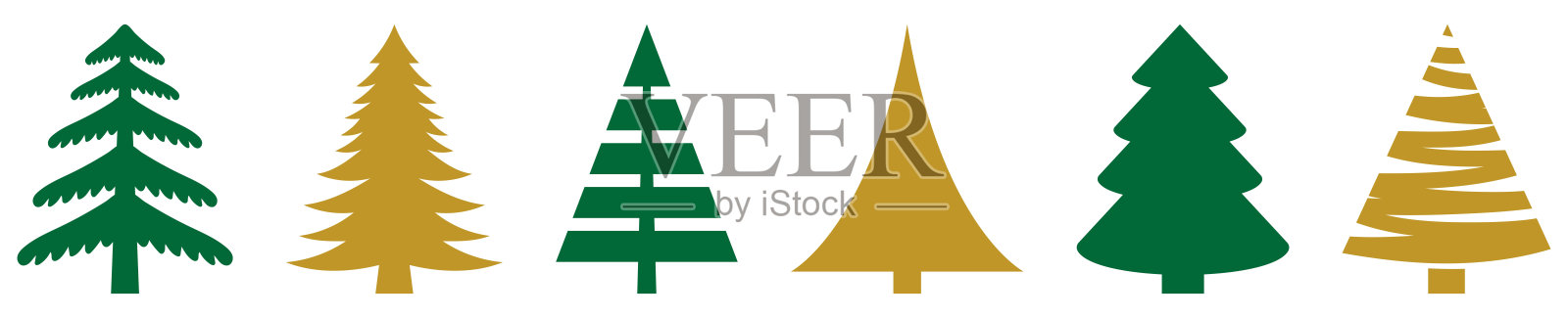 圣诞树图标插画图片素材