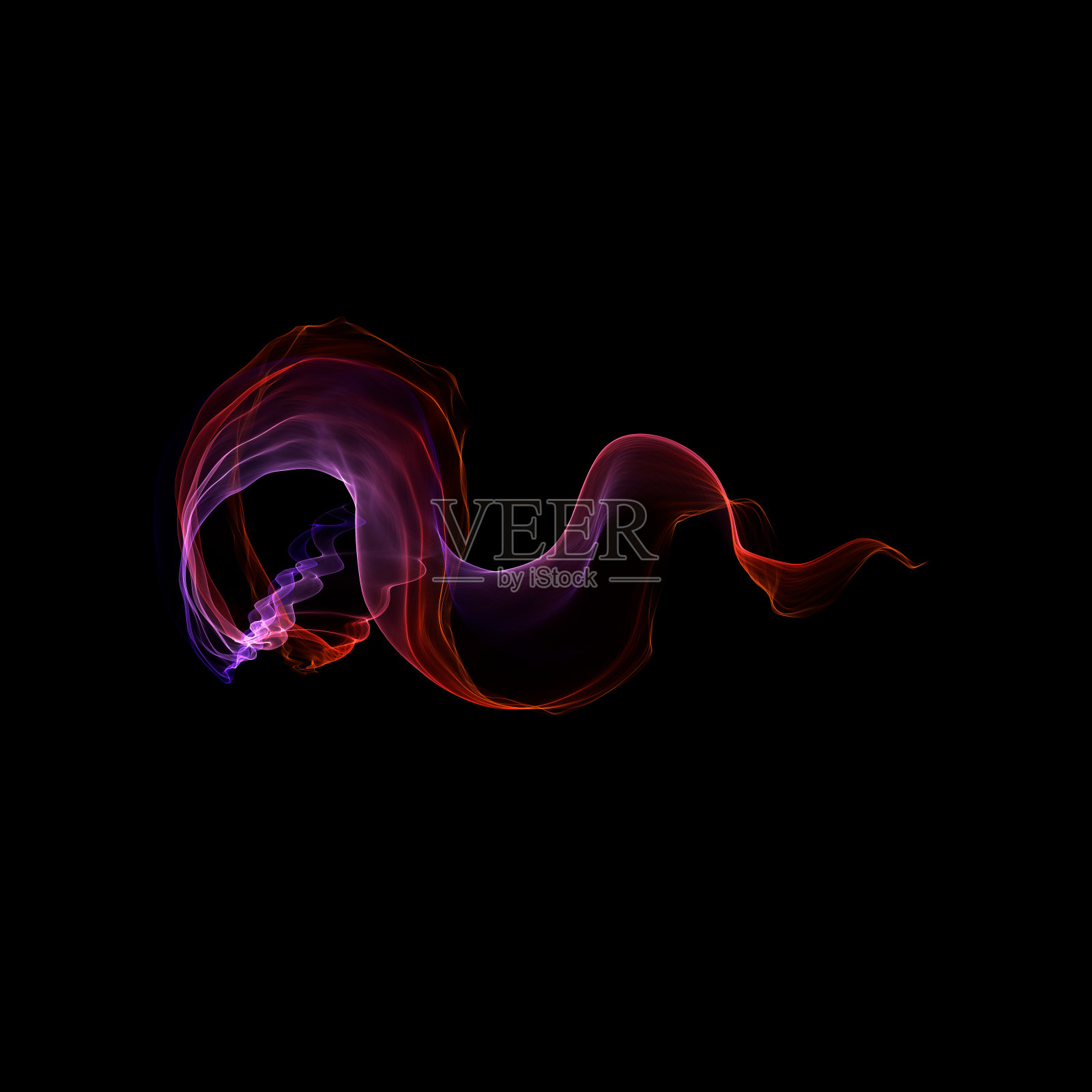 抽象的图形，透明，明亮通风。面纱是半透明的，波浪状的照片摄影图片