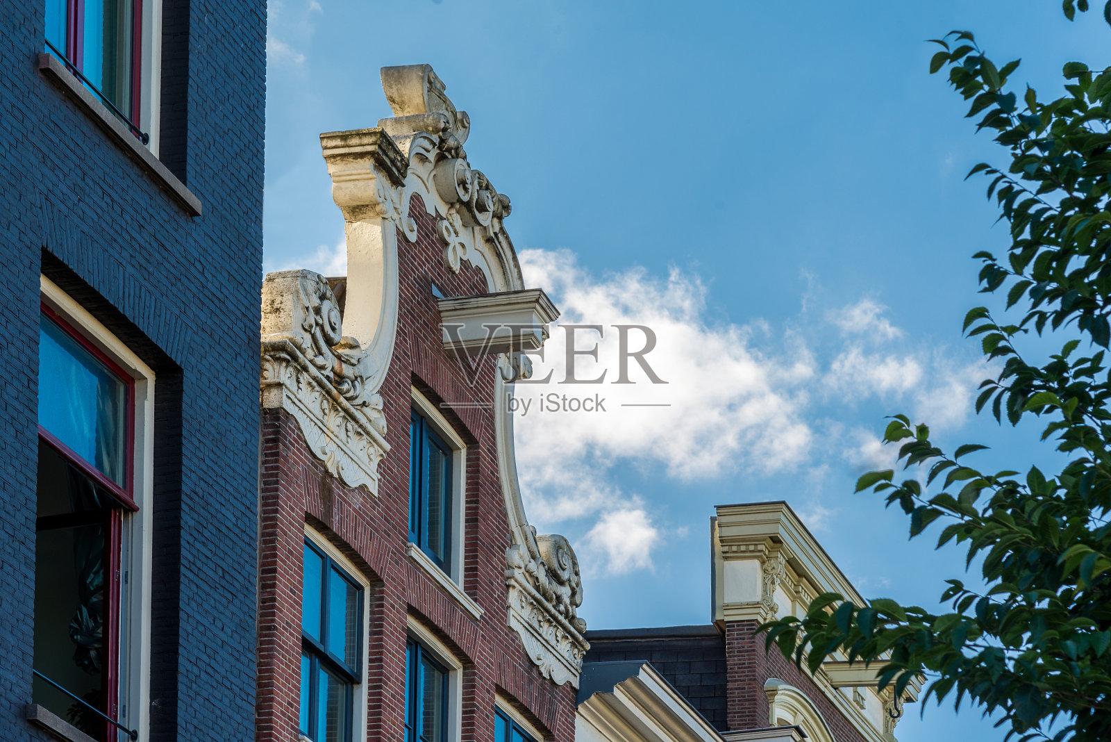 有钩子的老阿姆斯特丹房子照片摄影图片