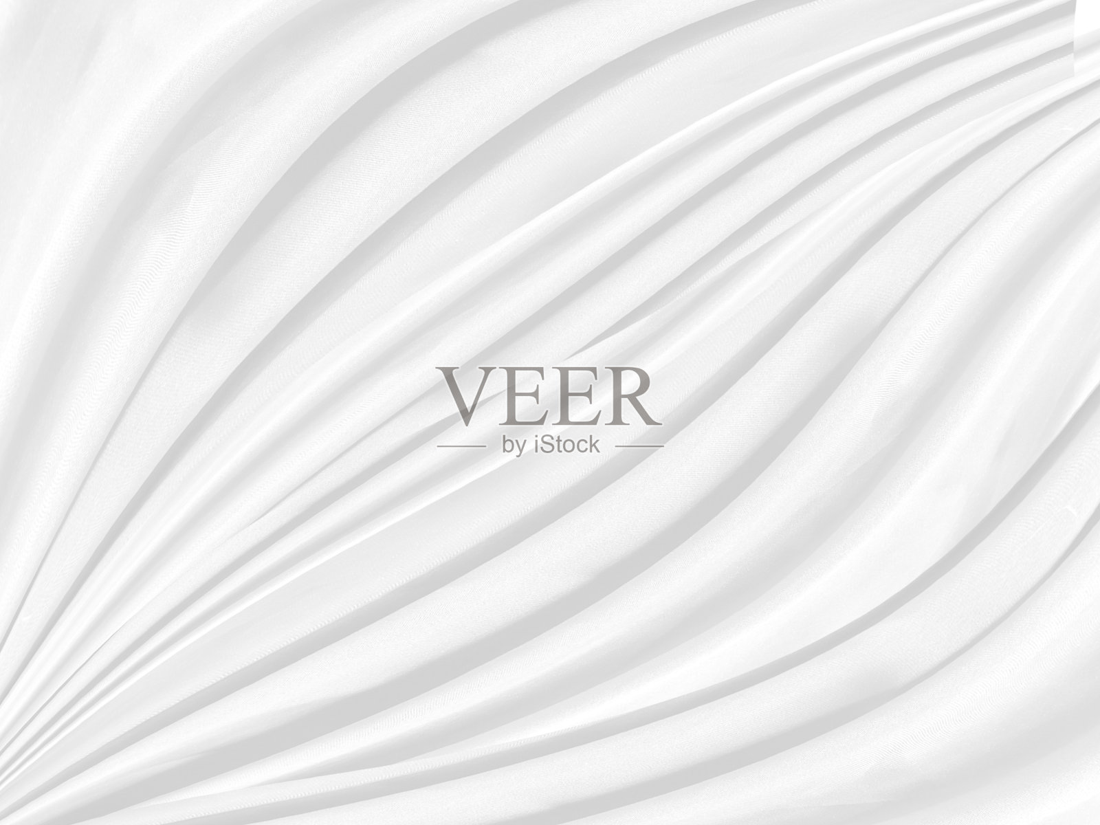 抽象的白色织物纹理背景。白布背景抽象与柔和的波浪。照片摄影图片