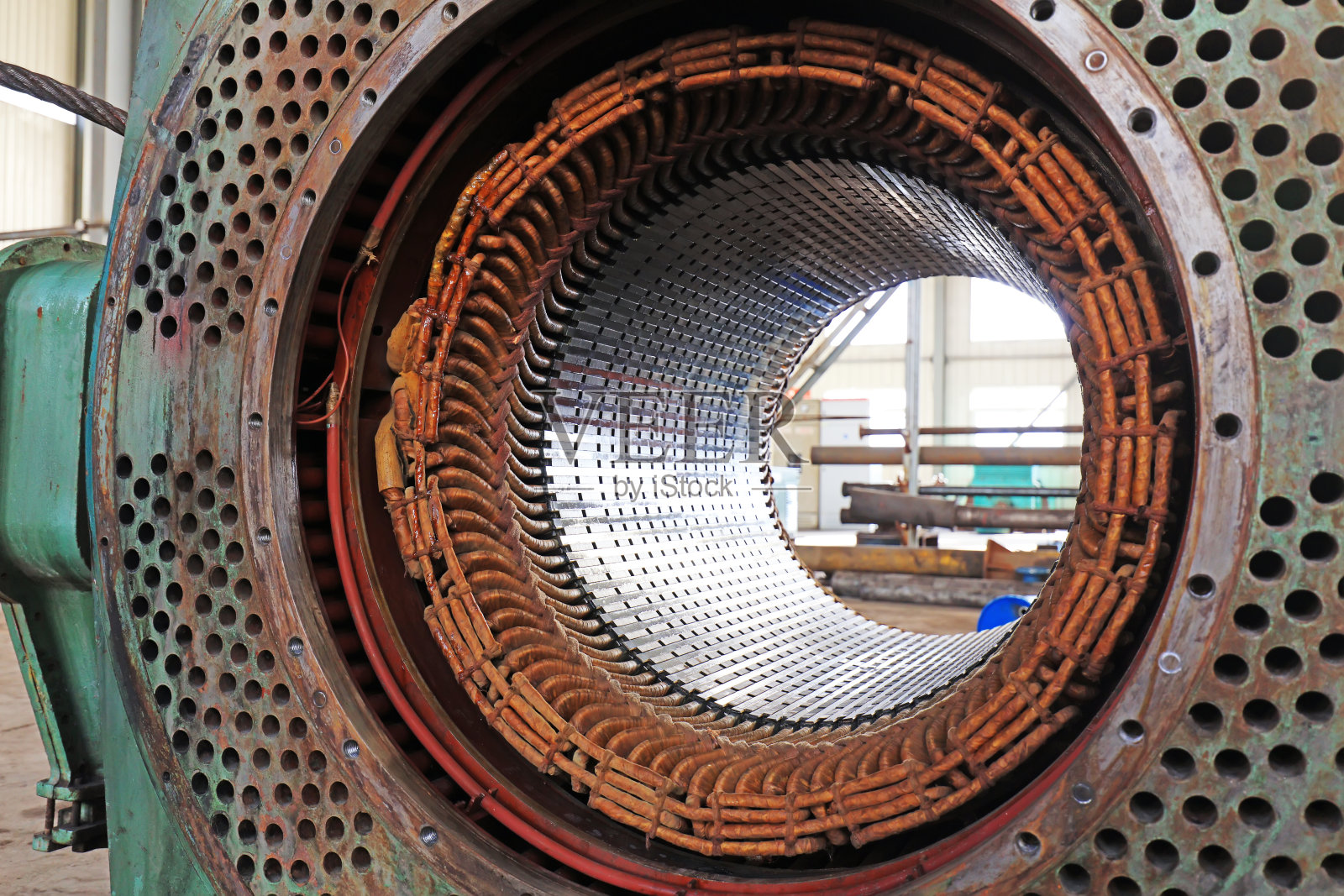 大型防爆电机线圈照片摄影图片