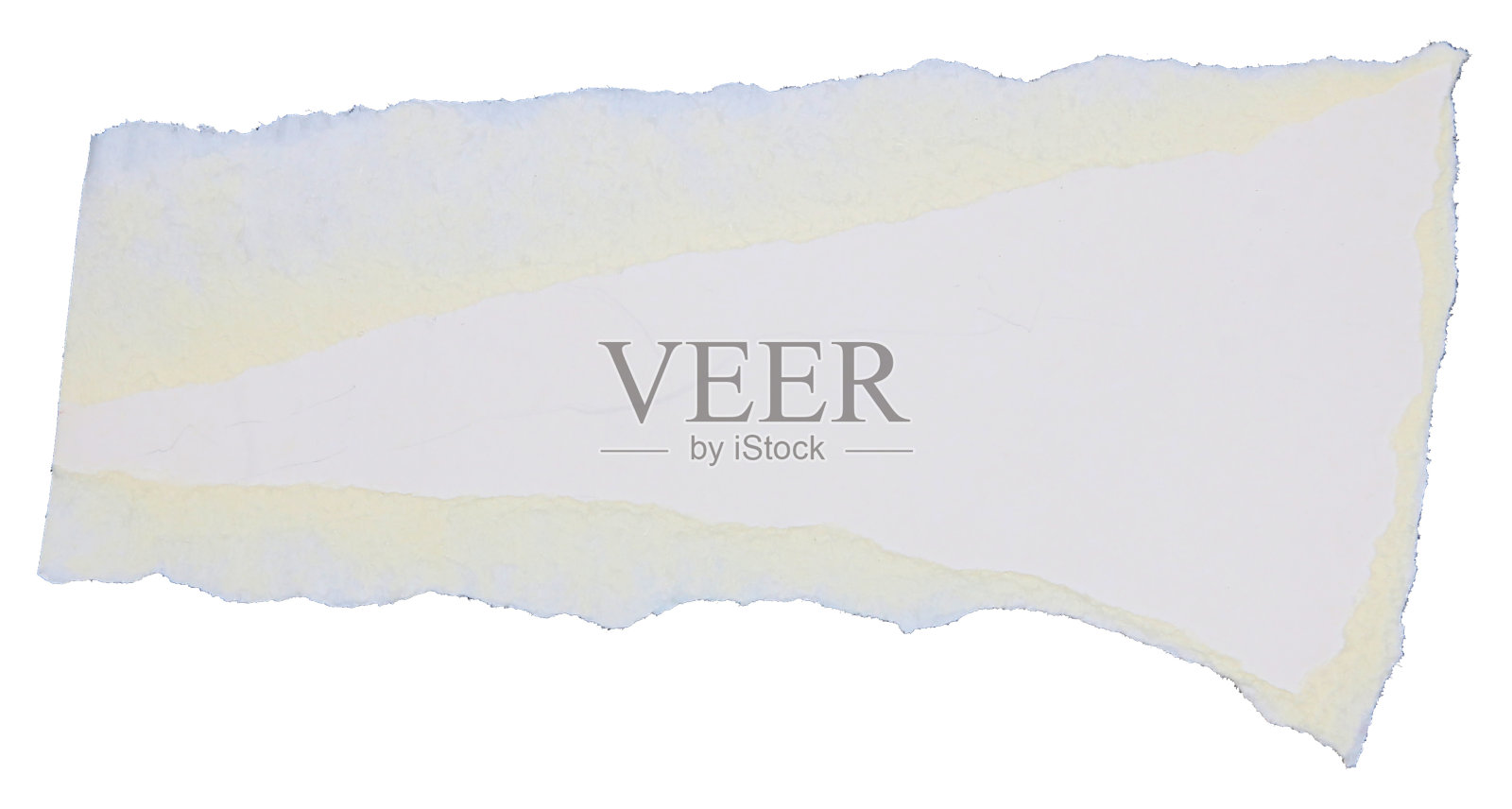 撕碎的剪贴纸被隔离在白色的背景上照片摄影图片