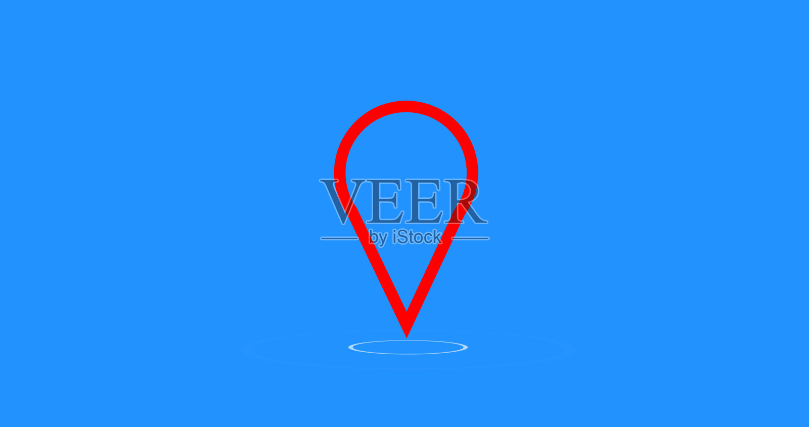 位置标记2D动画。在地图绿色屏幕背景上标记的指针。在实时地图上指示路线和位置的点位置标志和针。二维动态图形。插画图片素材