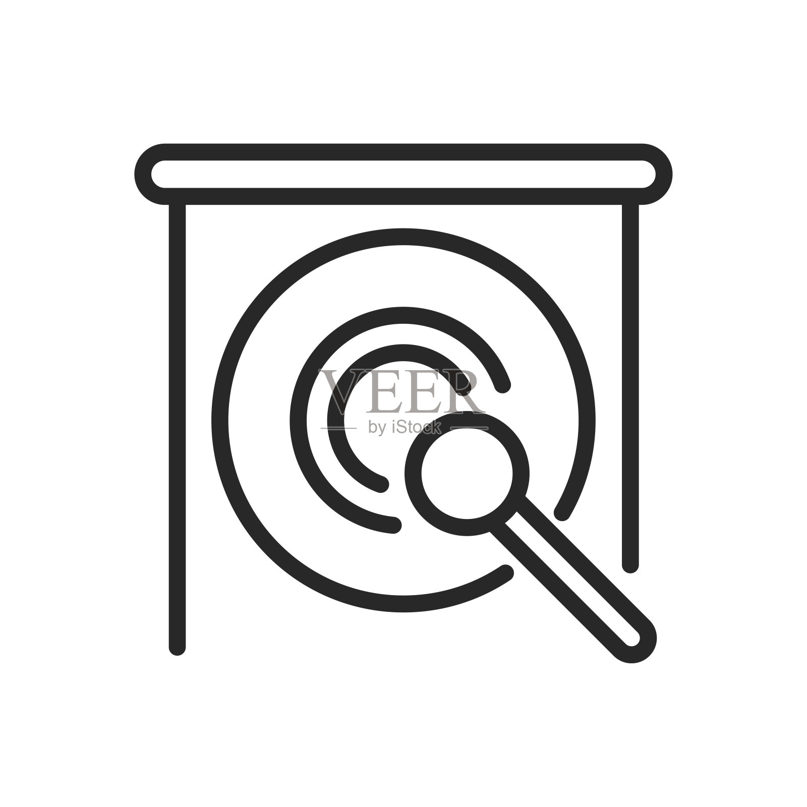 中国传统的宫图。亚洲文化中古代打击乐、共振符号和仪式表演的向量线性图示。插画图片素材