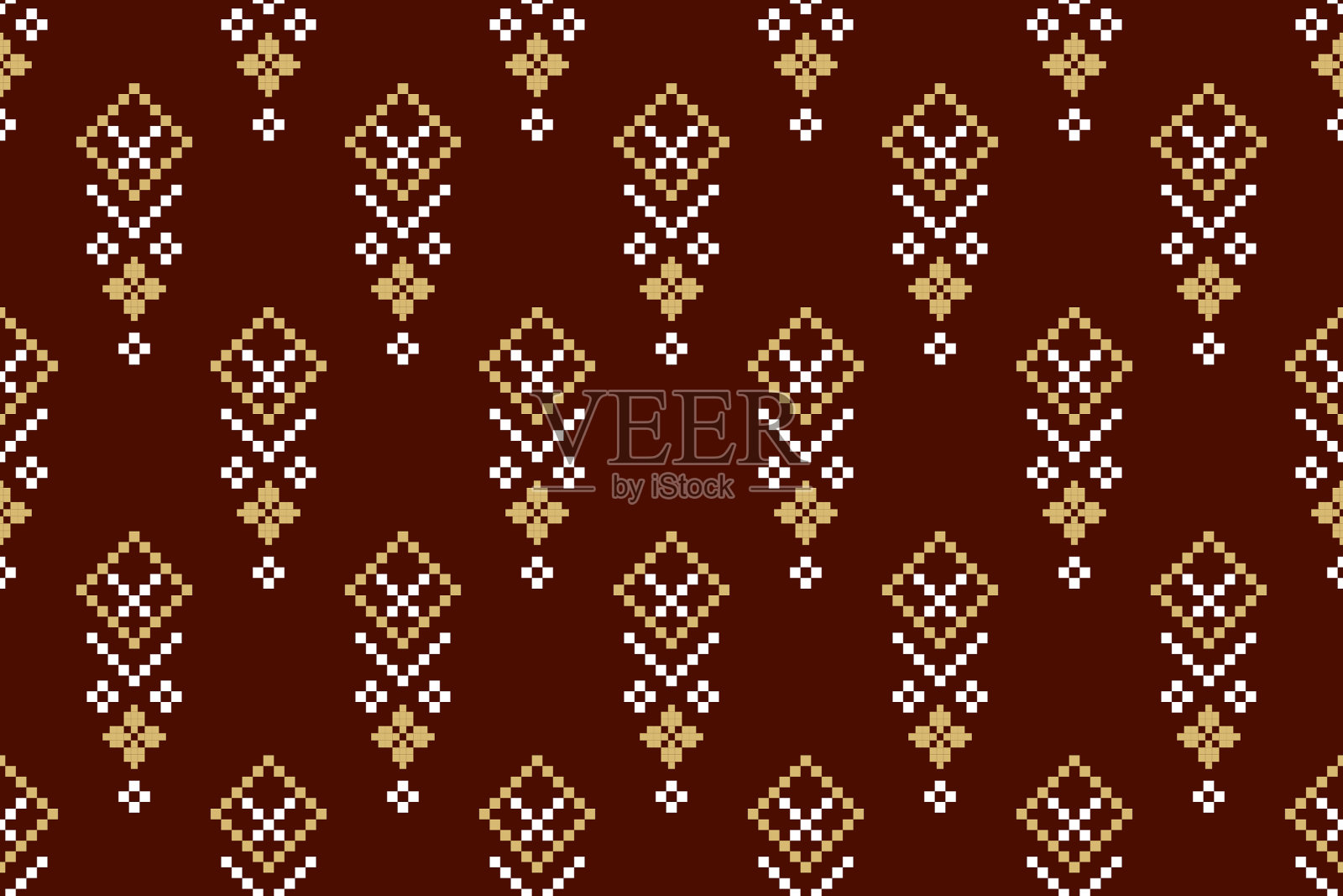 自然复古十字绣传统民族图案佩斯利花伊卡特背景抽象阿兹特克非洲插画图片素材