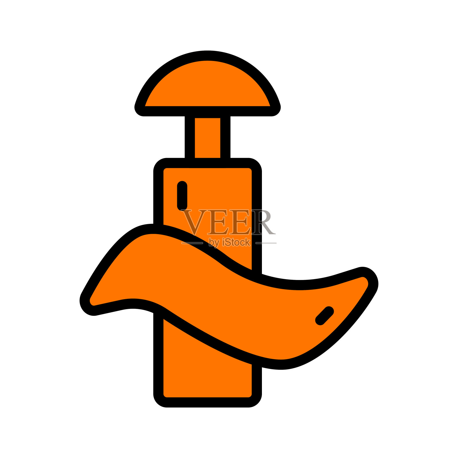 耳塞颜色图标矢量插图插画图片素材