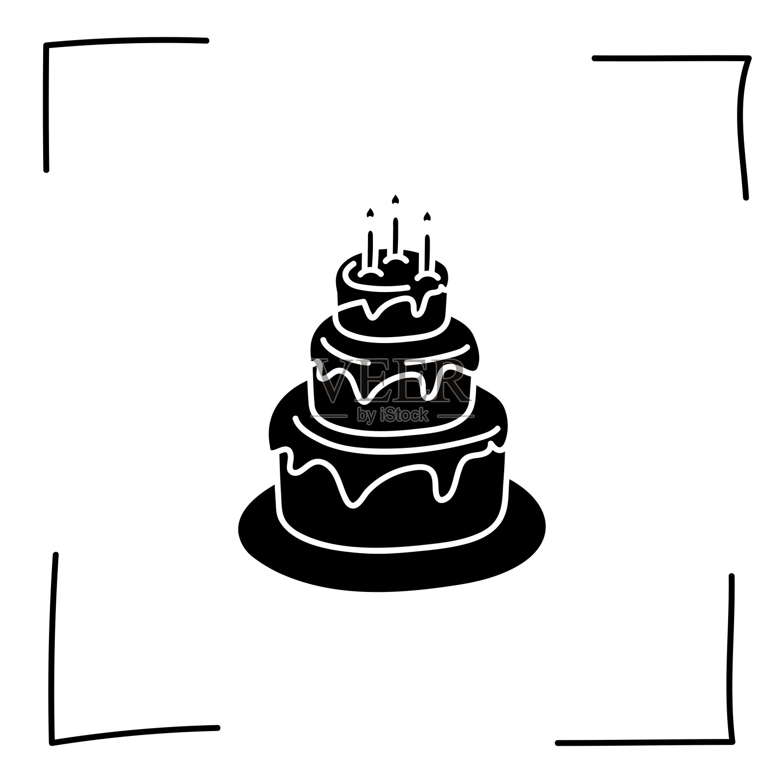 向量。轮廓图标。甜点和甜品的线条图标。糖果，巧克力，蛋糕，甜甜圈，冰淇淋素描风格。图标设置，描边。手绘的标志。甜点和糖果涂鸦集。插画图片素材