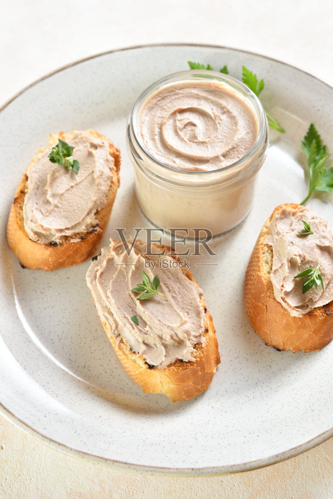 鸡肝酱照片摄影图片