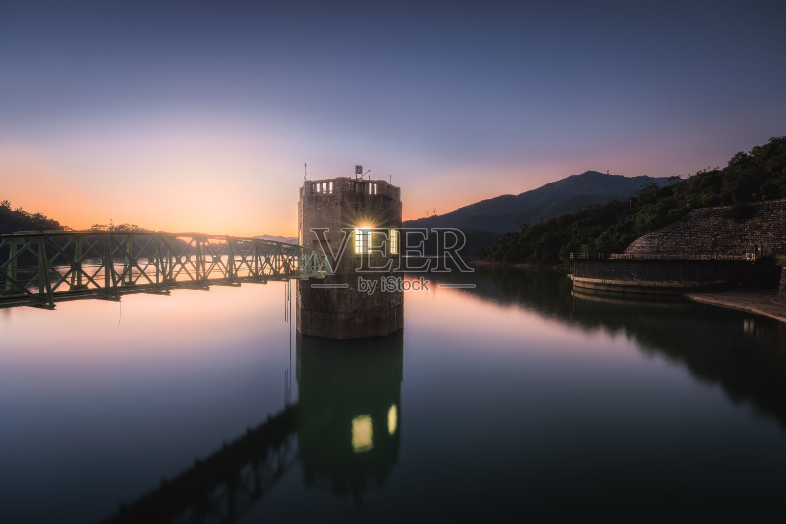 香港的日落照片摄影图片