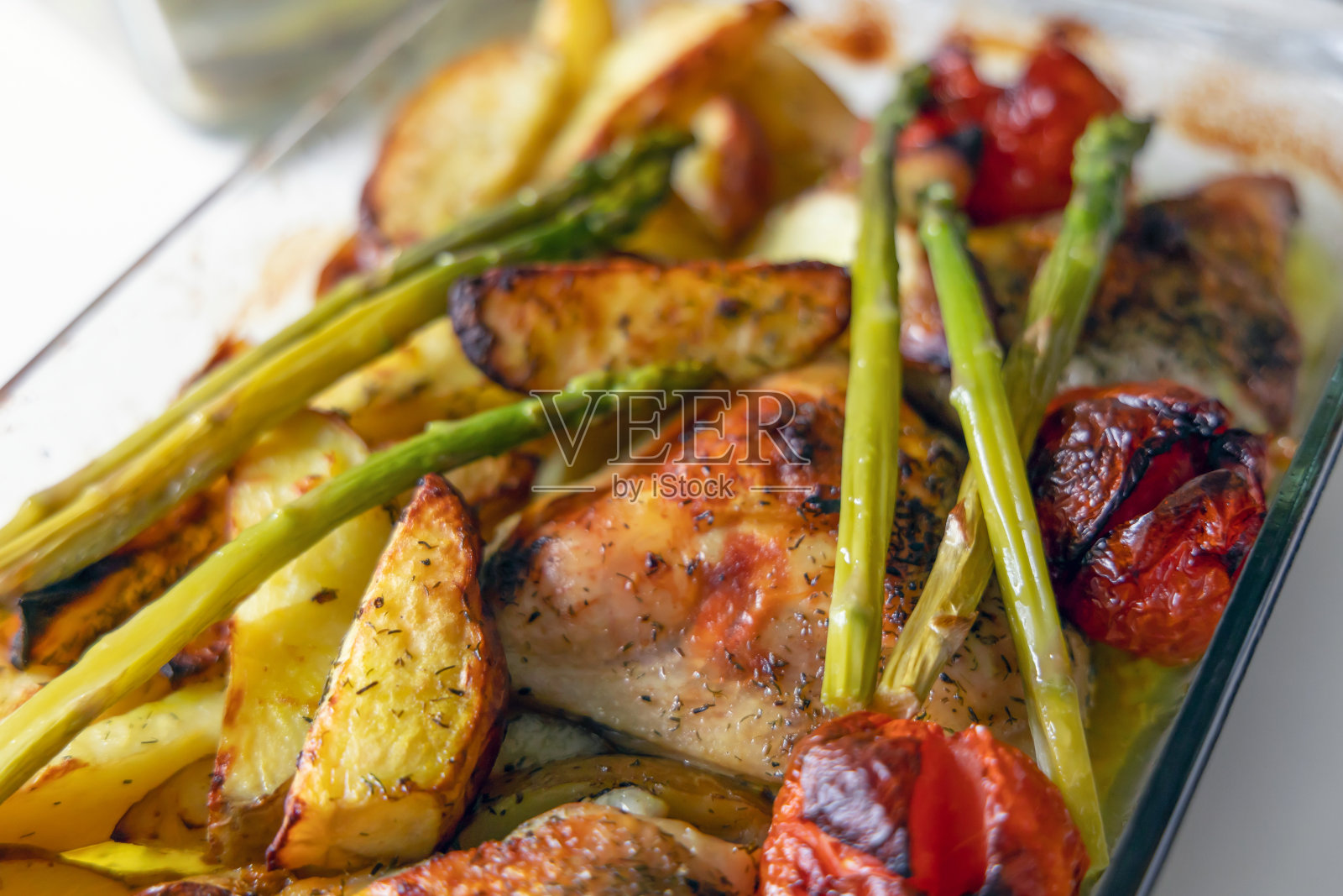 土豆炸鸡照片摄影图片