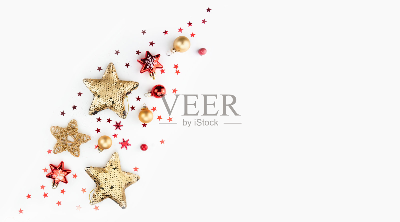 圣诞主题上的原始光背景图像。照片摄影图片