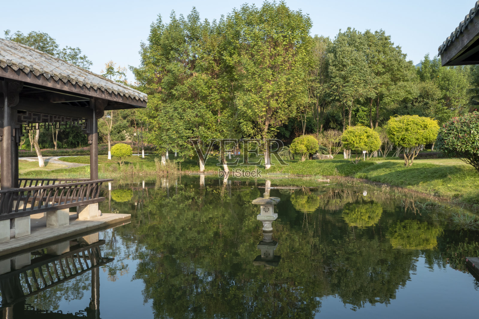 美丽的龙水湖湿地公园，中国重庆照片摄影图片