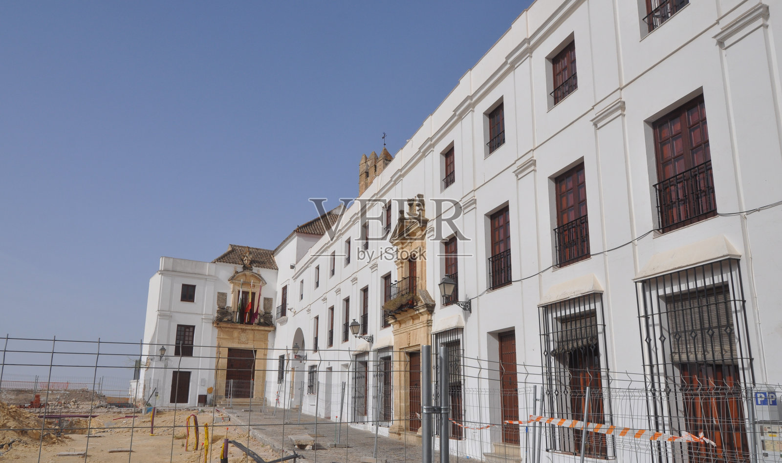 Arcos De La Frontera市的景色照片摄影图片