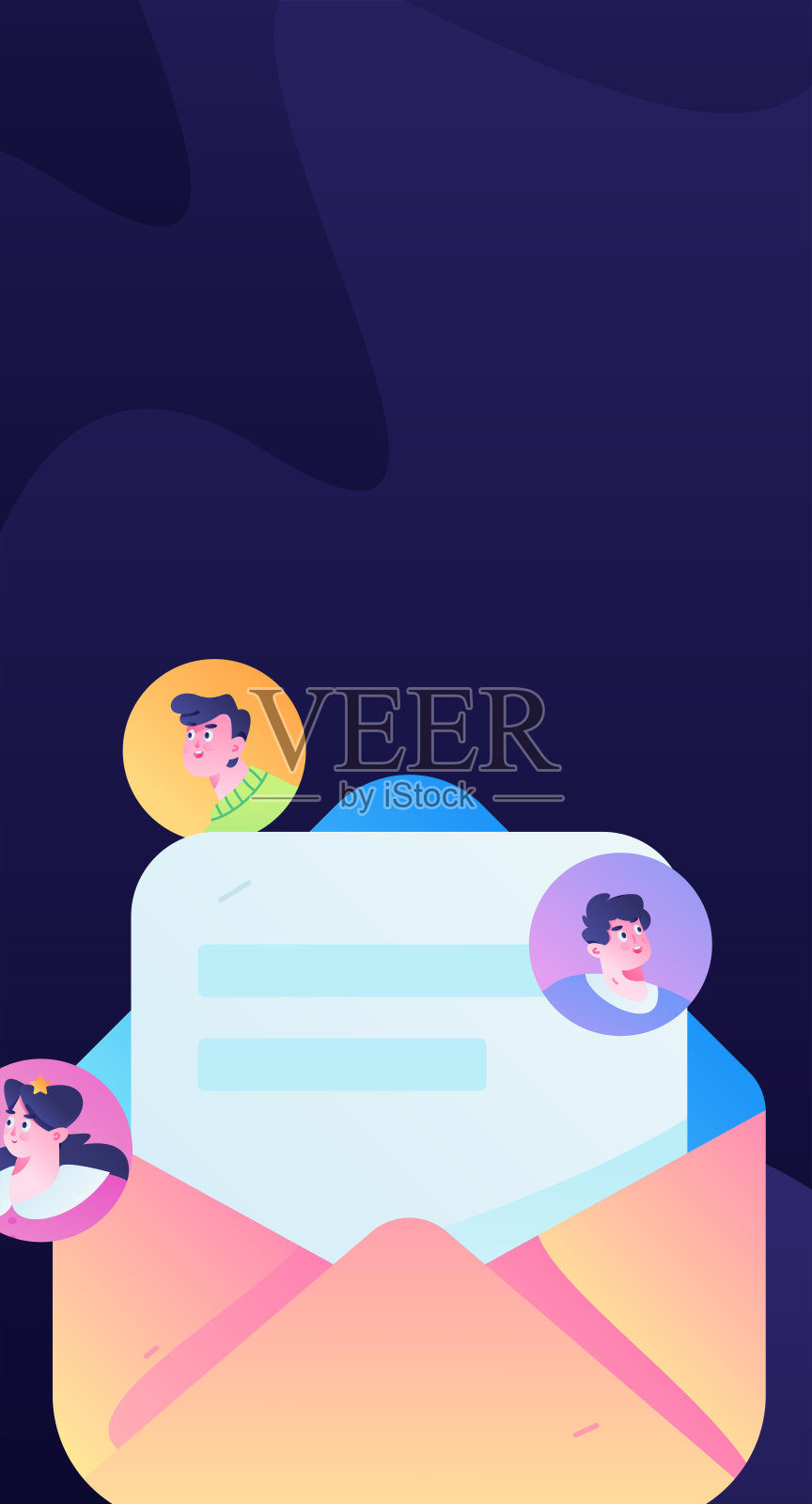 人面试工作平面矢量概念操作手绘插图插画图片素材