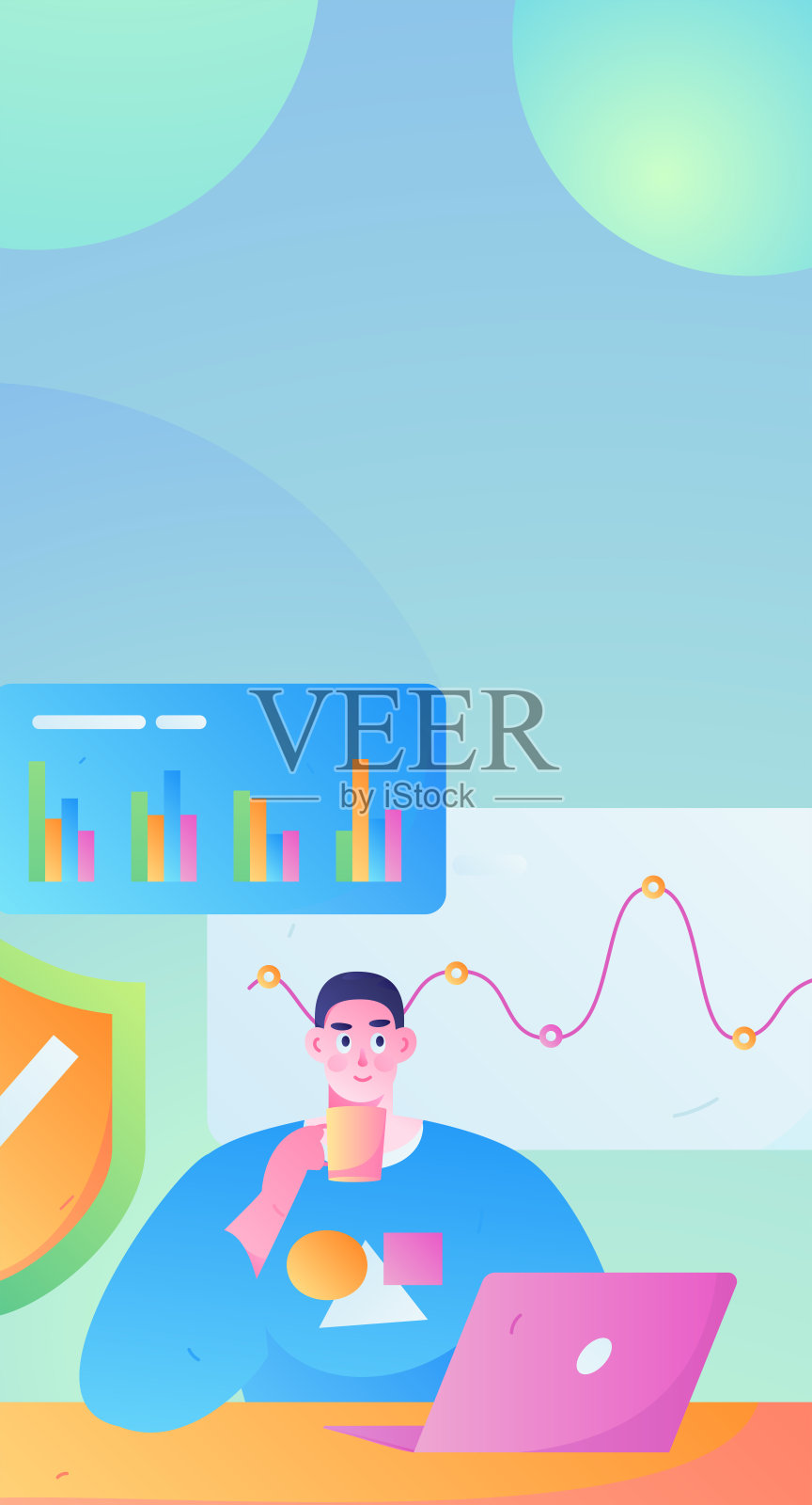 业务网络安全特性平面矢量概念操作手绘插图插画图片素材