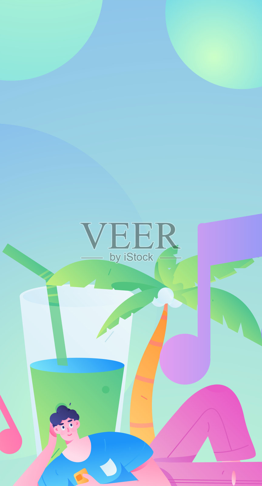 音乐人物场景平面矢量概念操作插图插画图片素材