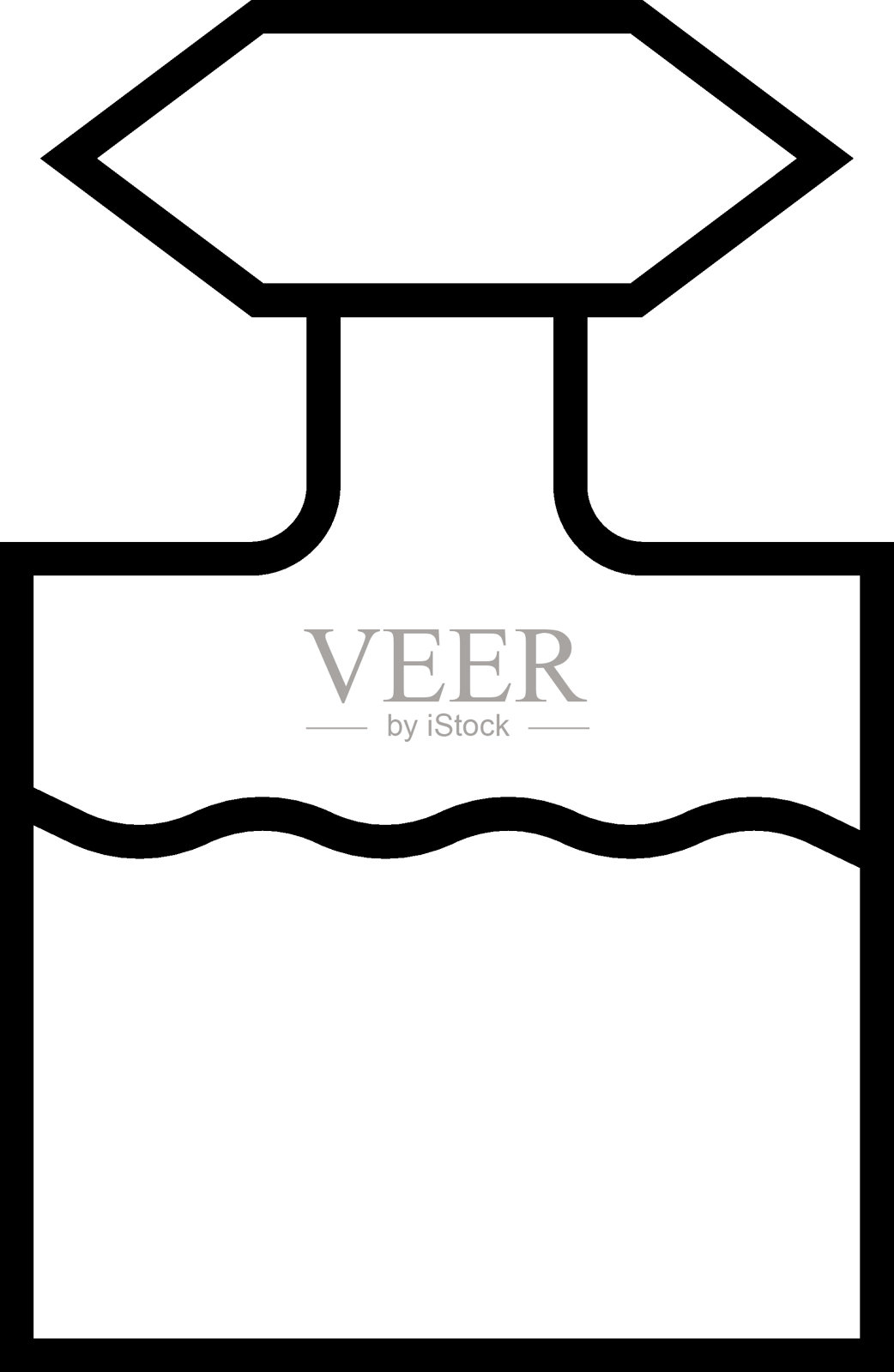 香水矢量线标志的广告。适用于书店、商店、商铺。可编辑的笔画在极简主义的轮廓风格。设计符号插画图片素材