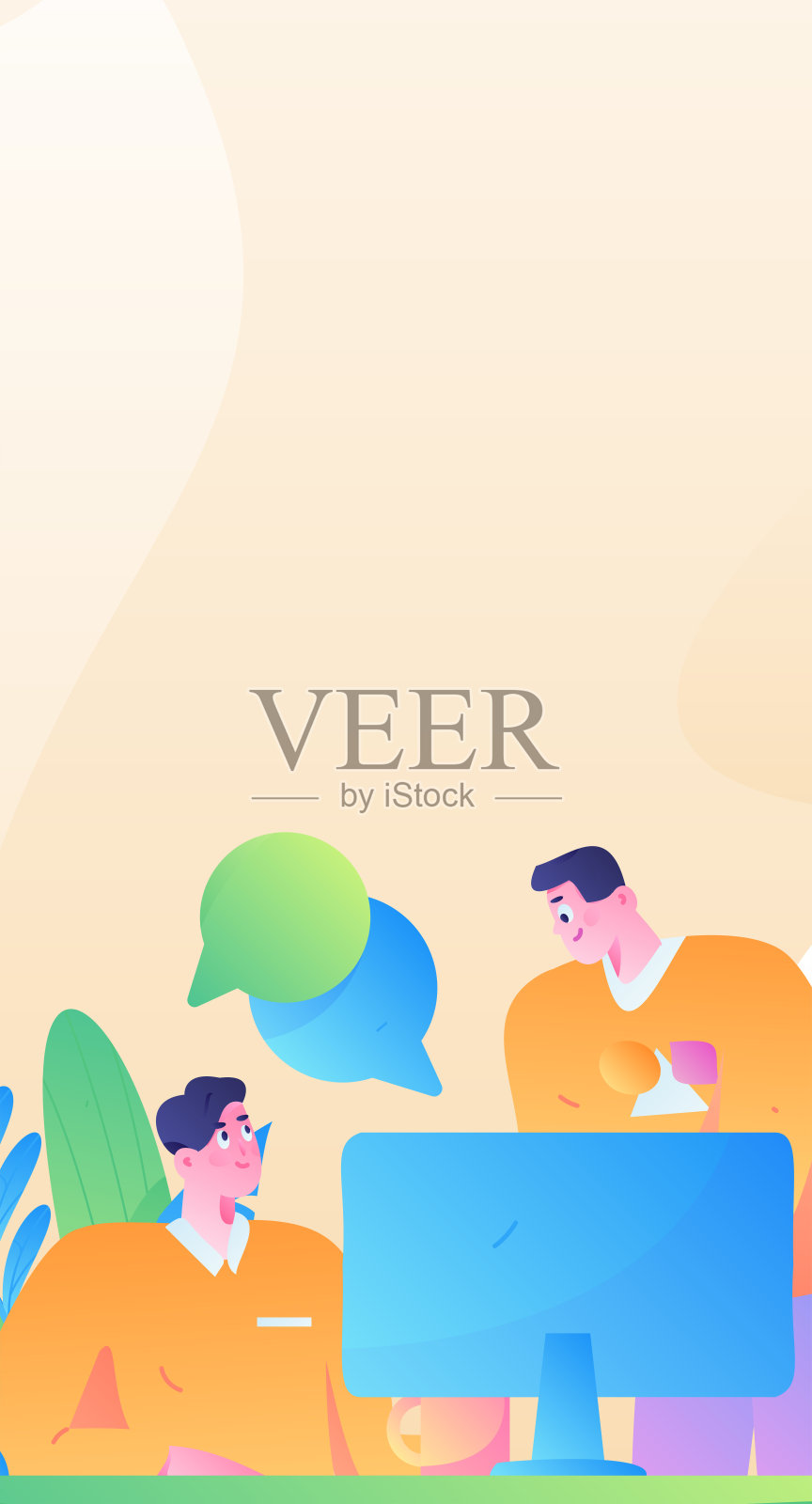 商务人士平面矢量概念操作手绘插图插画图片素材