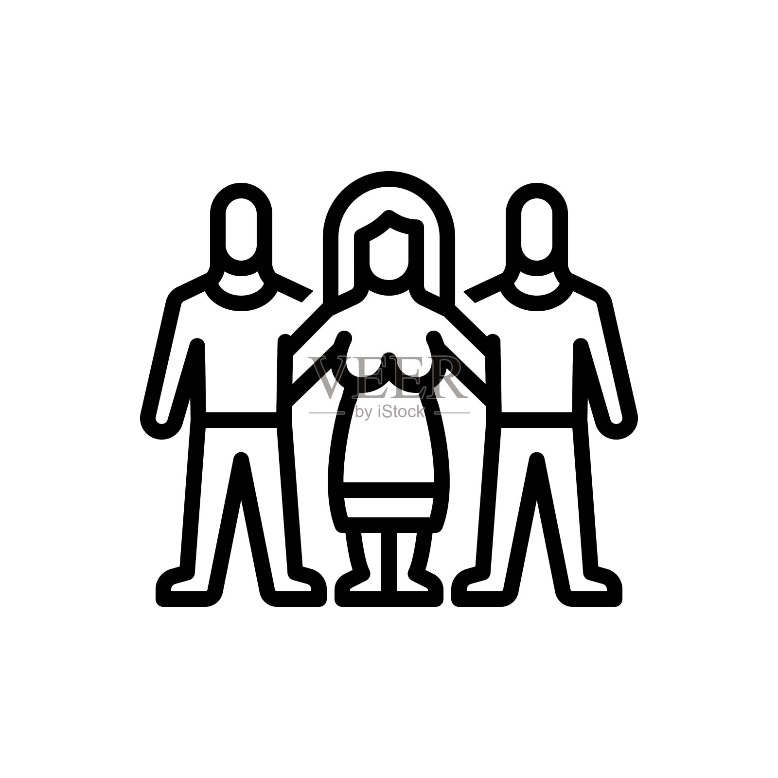 友好的前台的插画图片素材