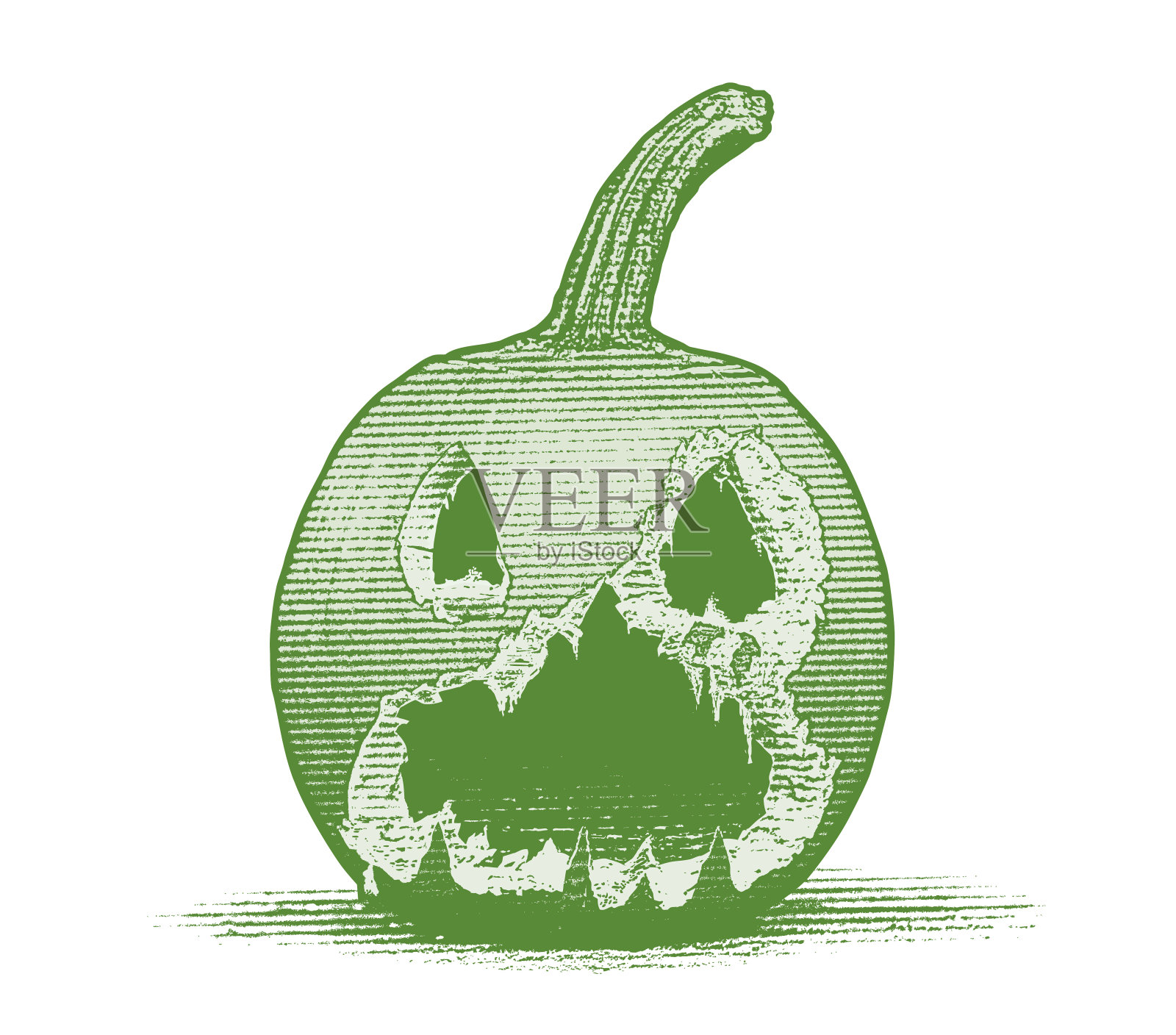 诡异的哥特式杰克灯插画图片素材