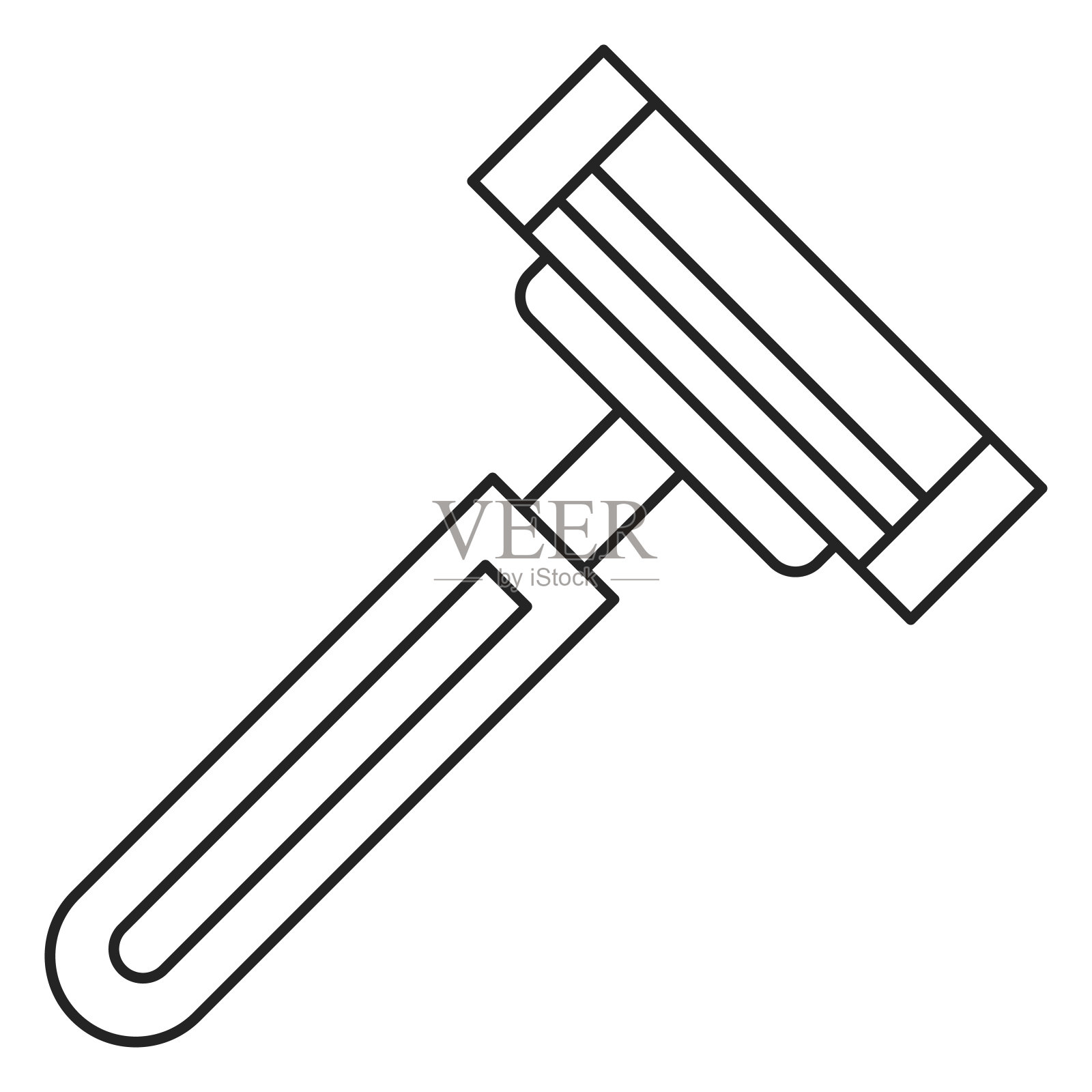 剃刀线图标矢量隔离插画图片素材