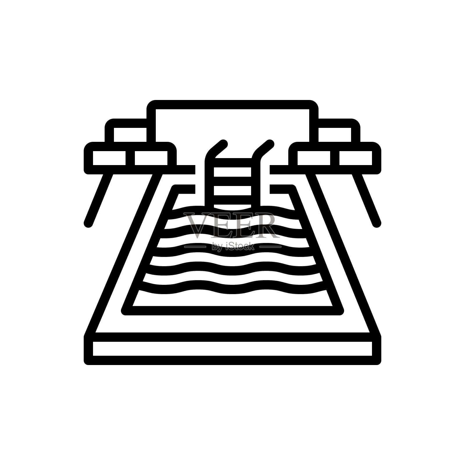 游泳池游泳池插画图片素材