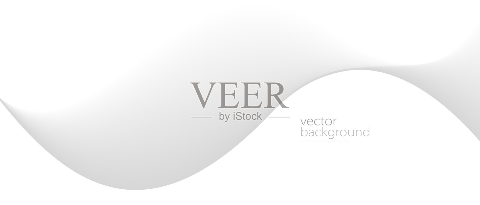 流动的灰色曲线形状与柔和的梯度矢量抽象背景，轻松宁静的艺术，轻松宁静的形象。插画图片素材