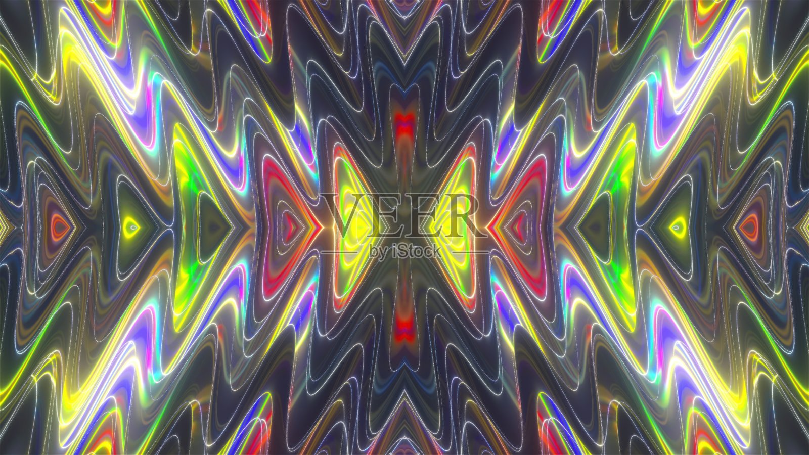 五彩缤纷的霓虹灯照片摄影图片