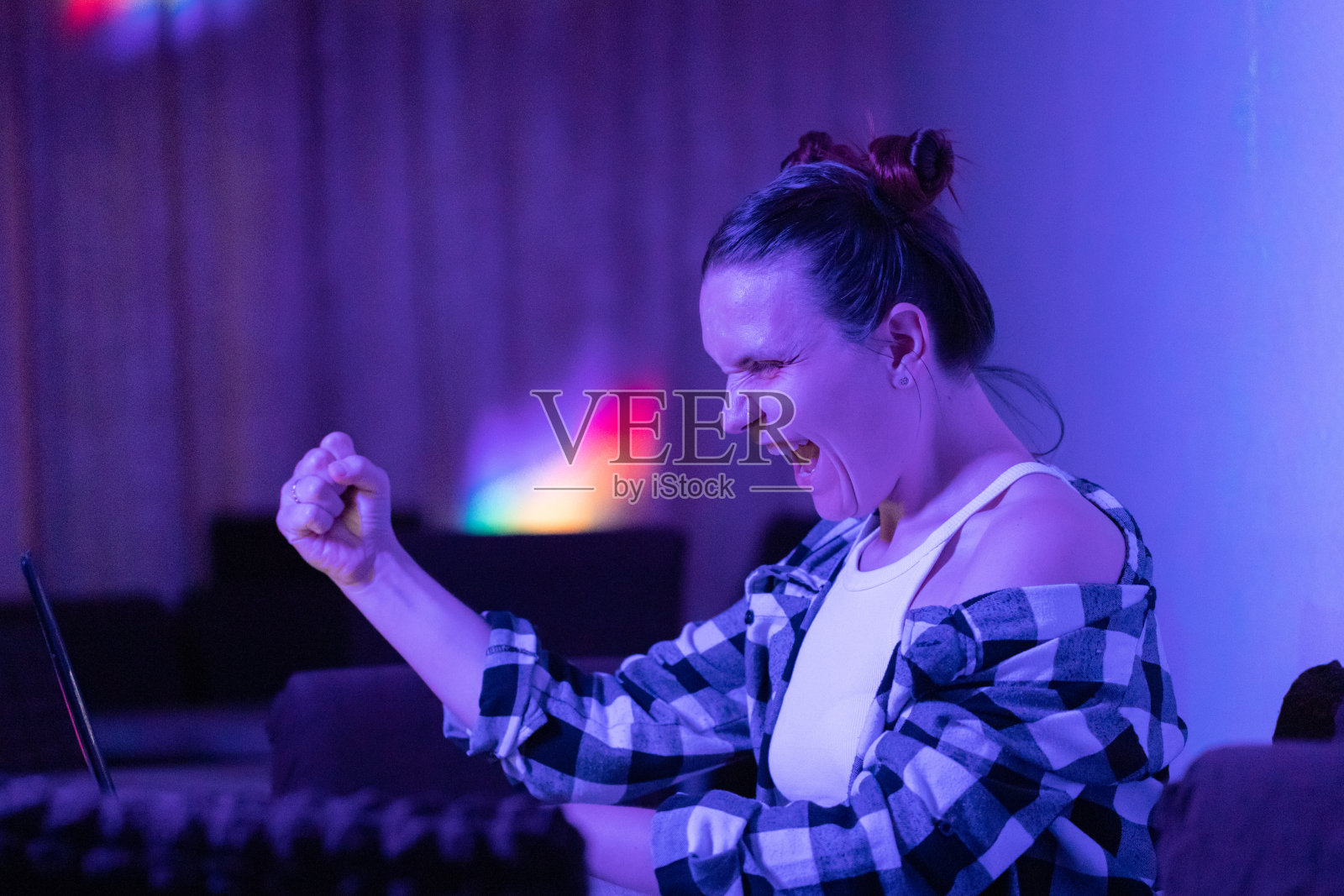 我一定会赢这场比赛!照片摄影图片