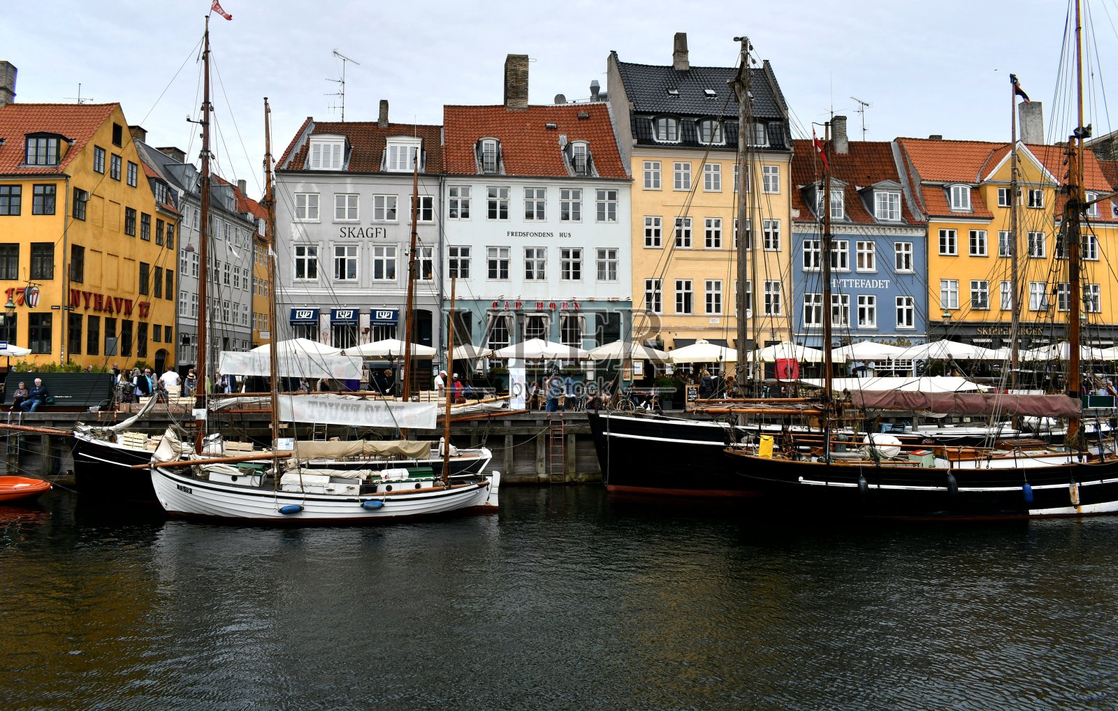 哥本哈根尼黑文船区照片摄影图片
