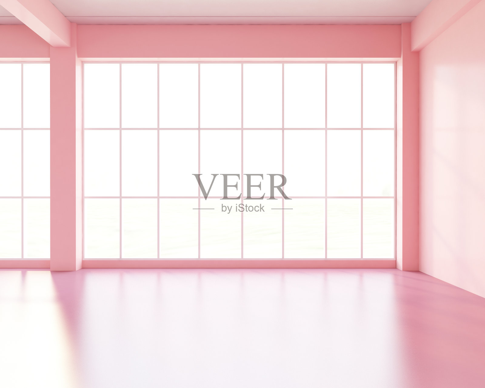 晨光在空荡荡的房间里照片摄影图片