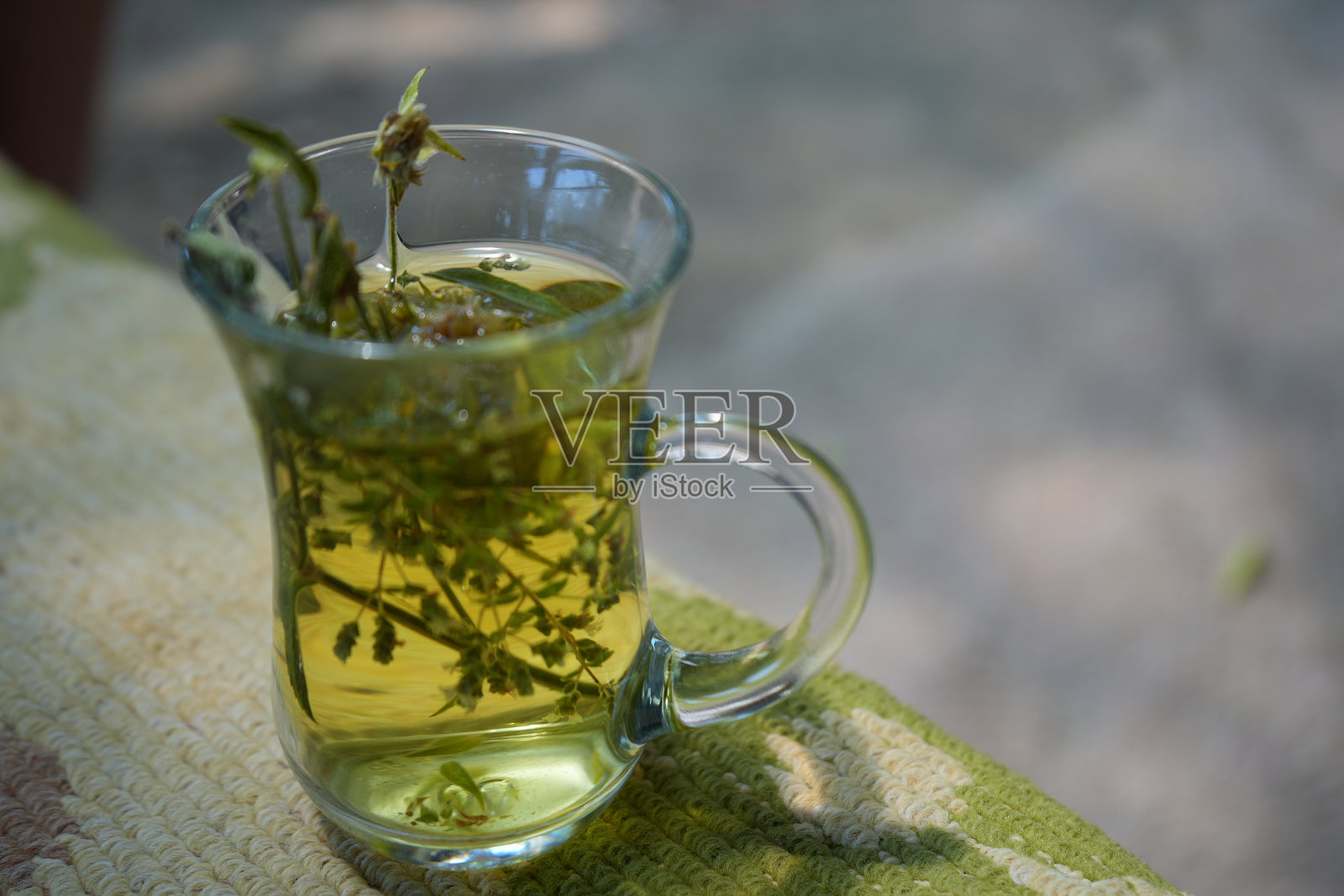 土耳其绿茶。照片摄影图片