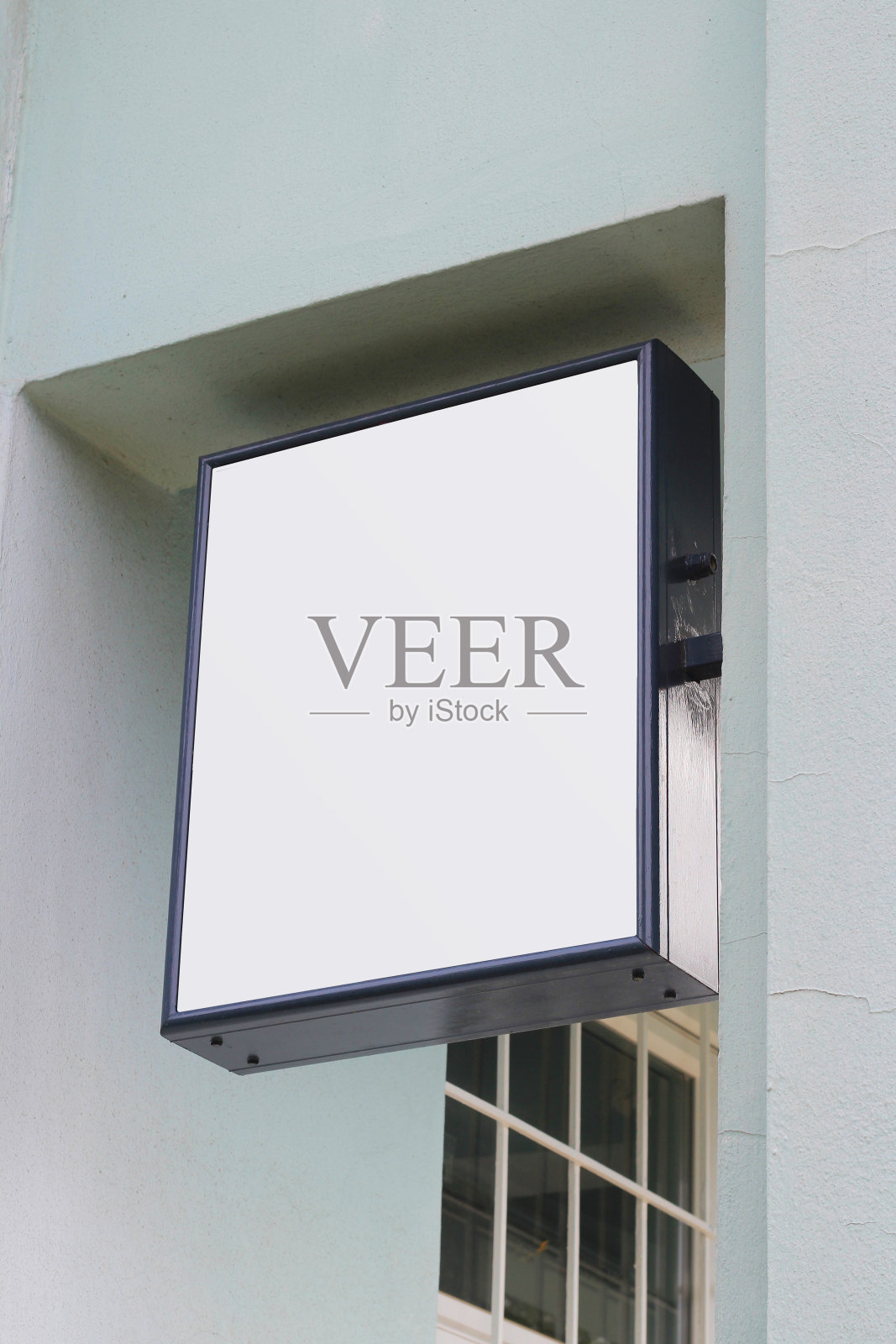 空白LED数字标牌模型-照亮您的品牌与现代的优势。照片摄影图片