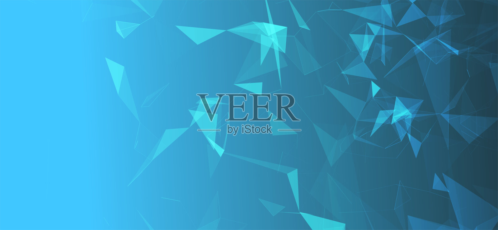 彩色多边形空间。连接点与线的结构。数字的背景。三角形未来派商业壁纸。数据的技术。3 d渲染。矢量图插画图片素材