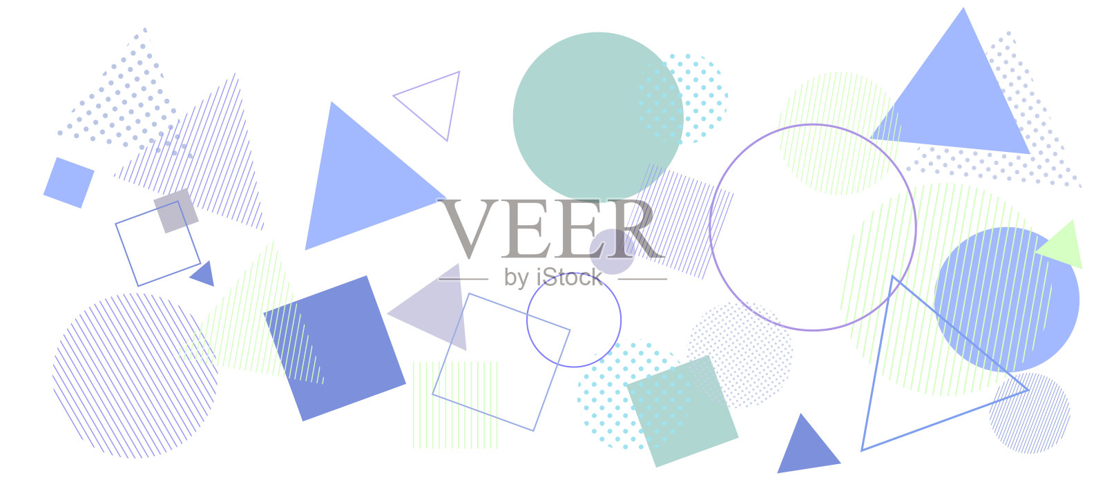 流行几何图案背景插图插画图片素材