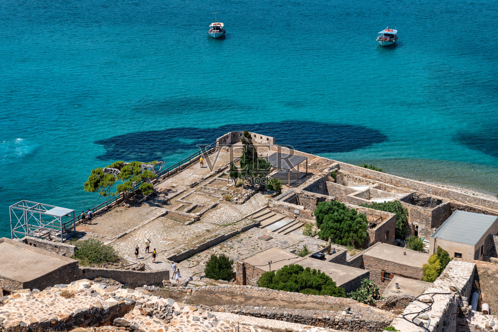 希腊的斯皮纳隆加岛照片摄影图片