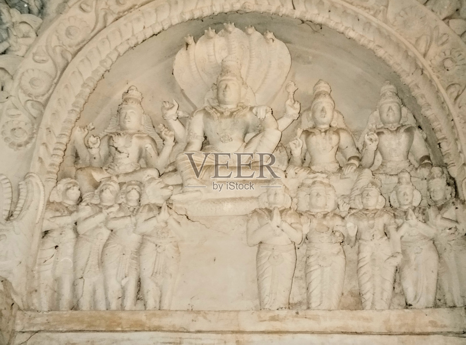 Thanjavur Maratha宫殿里美丽的雕刻照片摄影图片