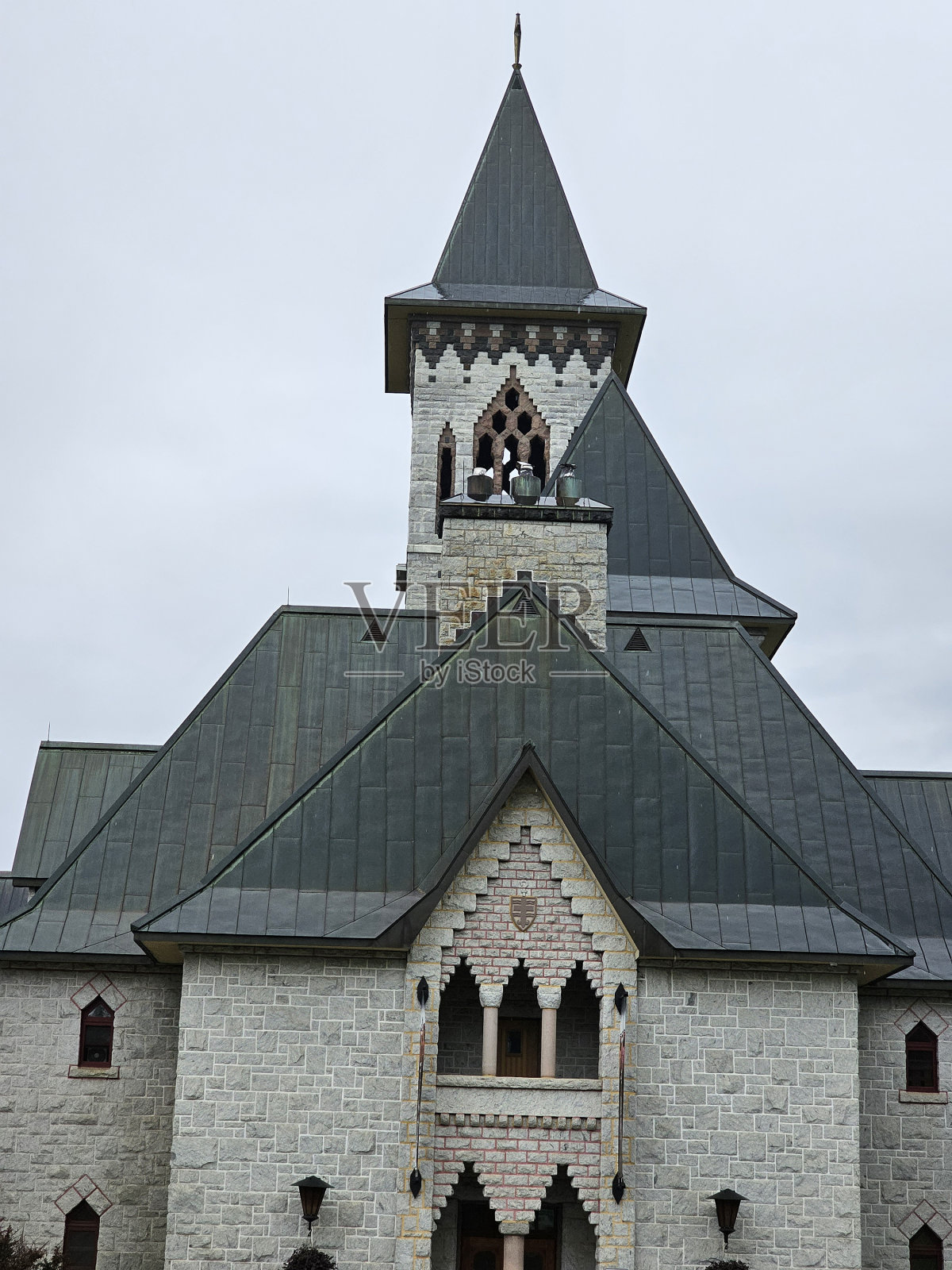 魁北克Magog的saint - beno<e:1>修道院照片摄影图片