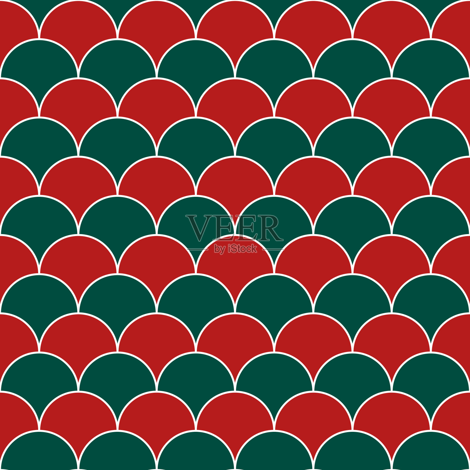 鱼鳞图案。插画图片素材