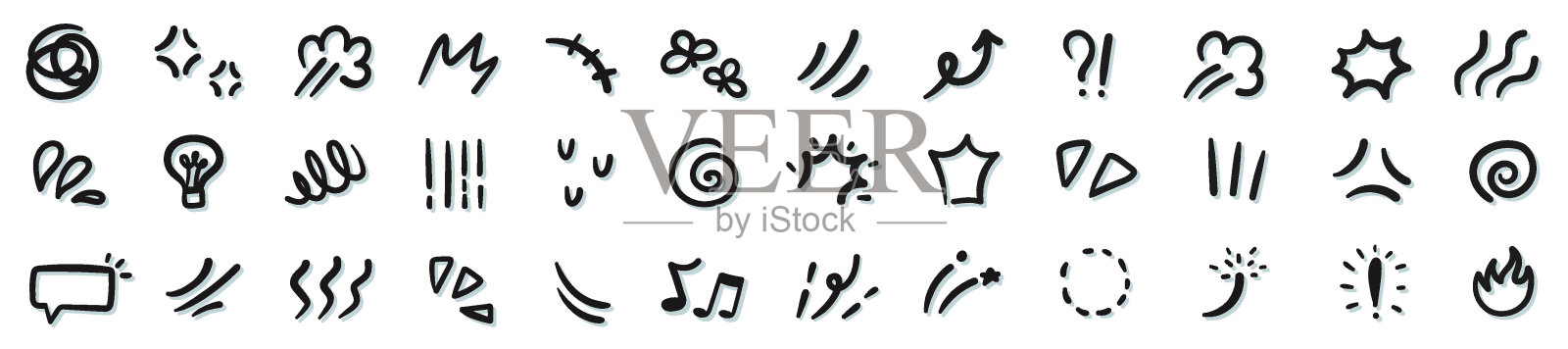 漫画效果手绘涂鸦插画图片素材