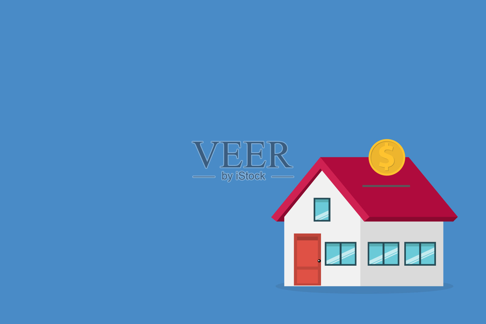 投资。投资房地产。插画图片素材