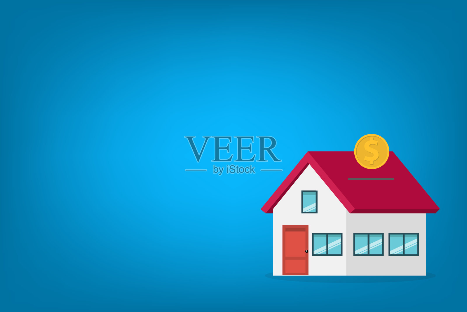 投资。投资房地产。插画图片素材