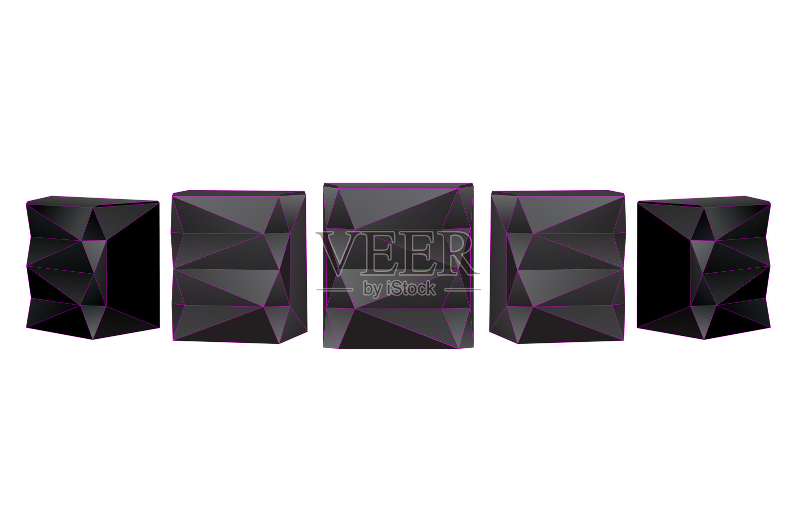 背景图案的形式是黑色的锐角三角形插画图片素材