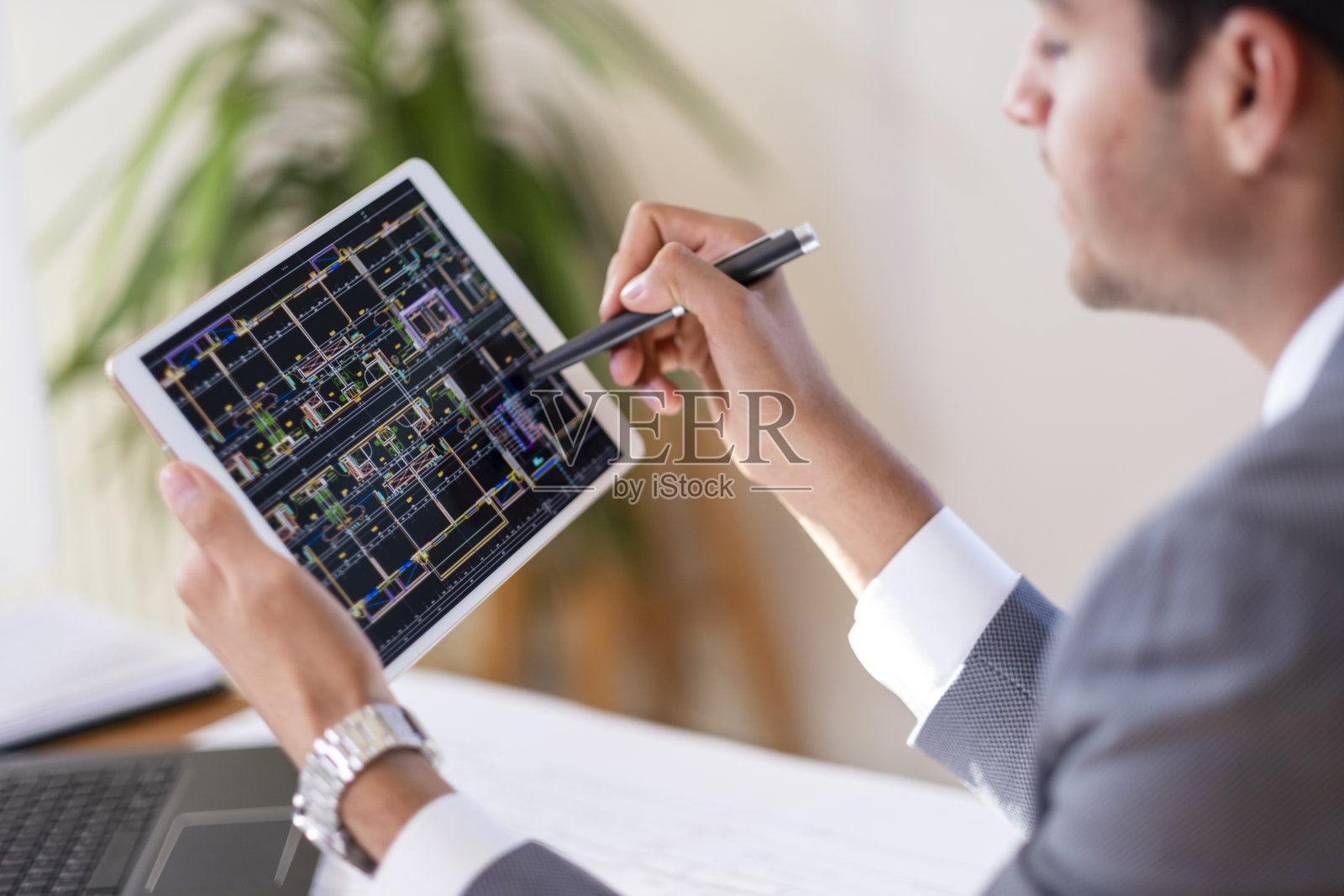 在线检查建设项目照片摄影图片