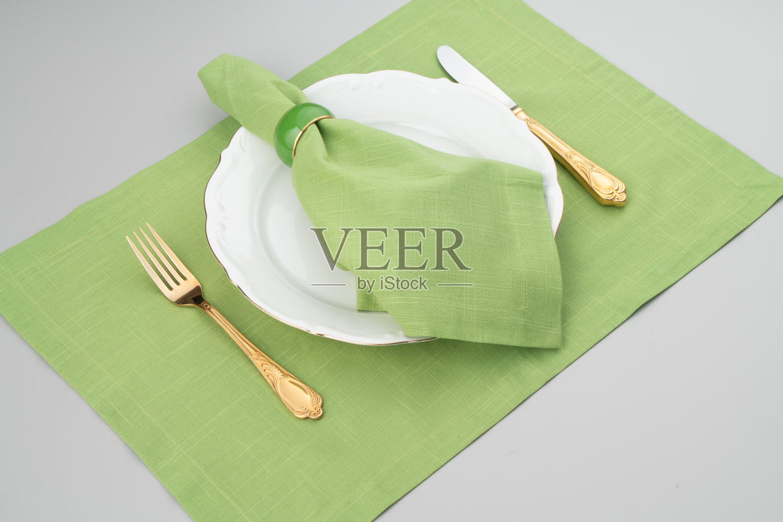 餐巾，天然麻袋，餐垫，桌垫，背景照片摄影图片