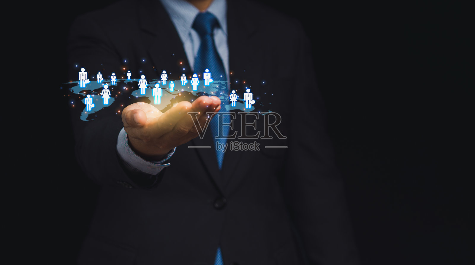 客户关系管理或CRM和人力资源管理招聘、招聘、猎头照片摄影图片